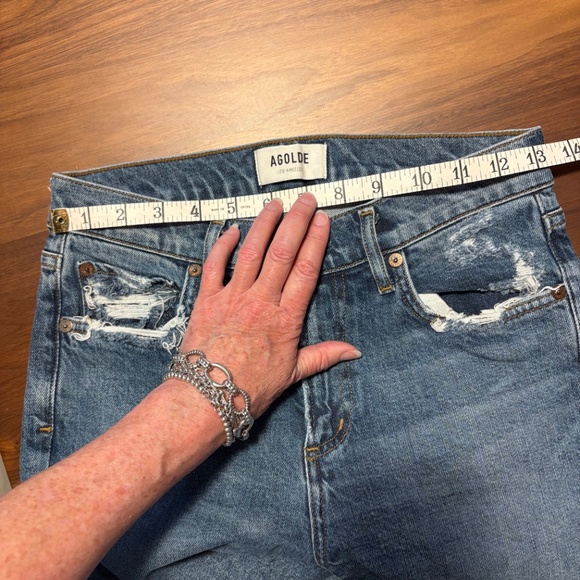 Agolde “Toni” distressed jeans - size 25 - Picture 8 of 10